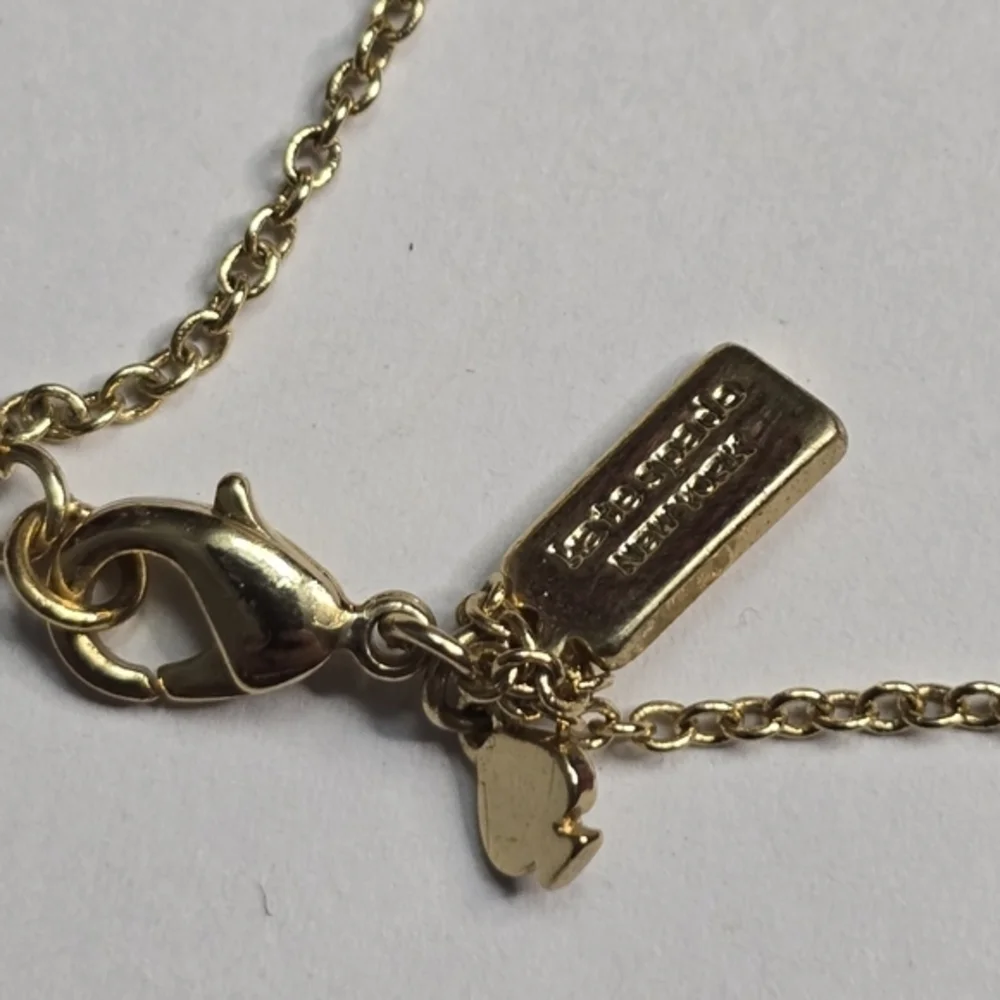 Kate Spade New York Gold Tone‎ Necklace with Spade Heart Club Diamond